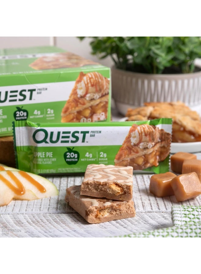 Quest Nutrition Apple Pie Protein Bar, 20G Protein, 4G Net Carbs, 2G Sugar, Gluten Free, Keto Friendly, 12 Count  - Image 4
