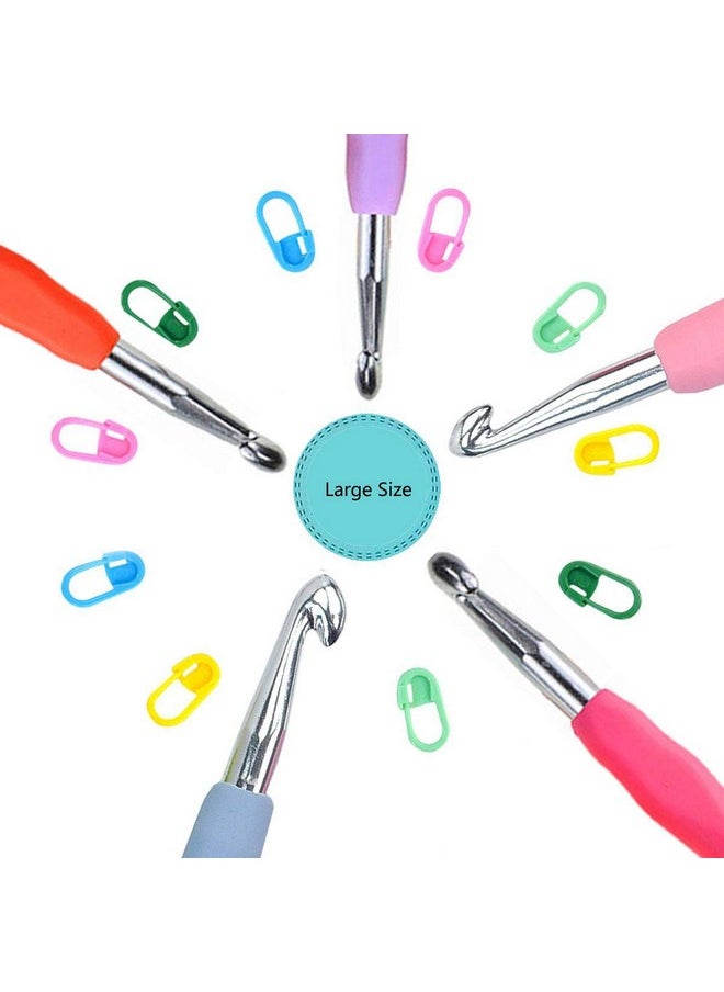 WooCrafts - Size 6.5Mm 7.0Mm 8.0Mm 9.0Mm 10.0Mm Crochet Hooks Set Ergonomic Grip Soft Handles Aluminum Crochet Hook Size K L M N/P In Case - Image 1