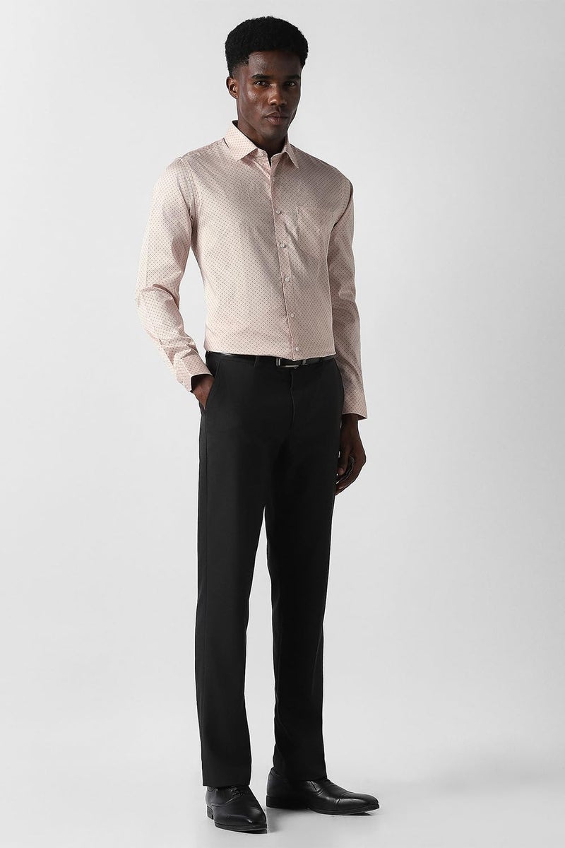 Van Heusen Men Cotton Slim Fit Shirt (VHSFFSLB246750_Peach, 42 - Image 5