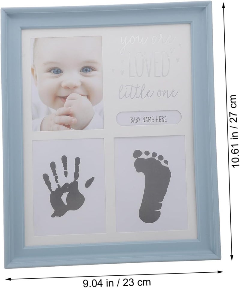 1Set Handprint and Footprint Kit with Ink Pad Newborn Photo Frame for DIY Keepsakes for Showers and Baptisms - Image 2