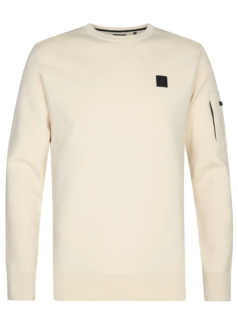 بترول اندستريز Men Knitwear Round Neck Basic