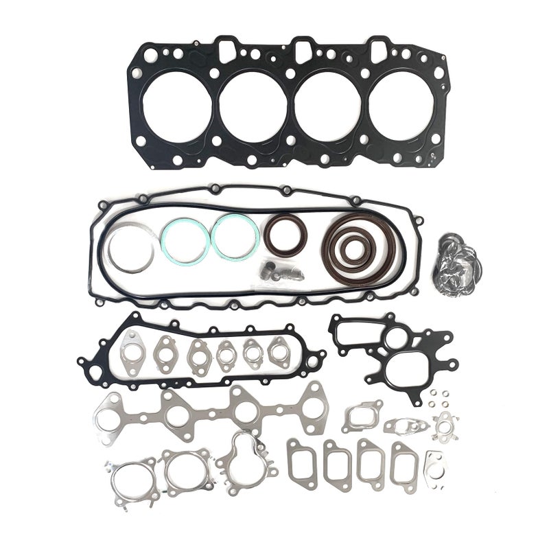 1KZ 1KZTE 1KZTE Full Gasket Set 0411167020 51010600 Engine Overhaul Gasket Kit Compatible with Toyota Landcruiser Hilux Automotive Spare Parts