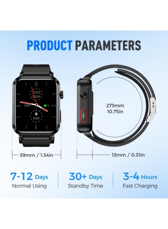 Domars Smart Watch for Women Men Fitness 1.92" HD IPS Touchscreen with Sports Modes Heart Rate Sleep Monitor Waterproof Bluetooth Calls Music Control Smartwatch Compatible with Android and iOS Black - Image 5