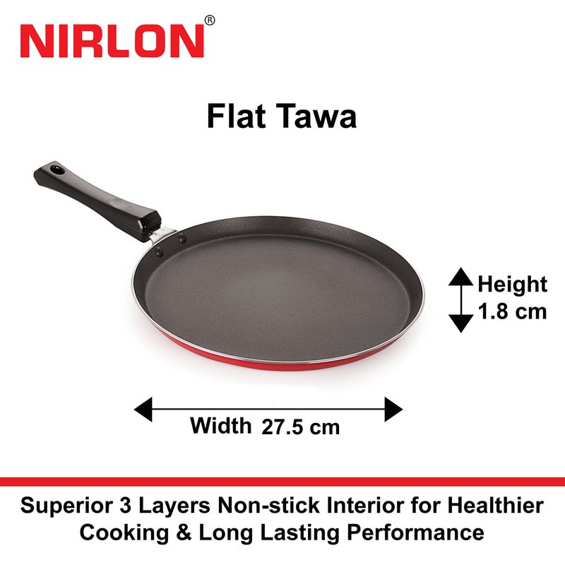 Nirlon Nirlon Non-Stick Coated Aluminium 6 Piece Kitchen Cooking Utencil Combo Set with Steel Lid  - Image 2