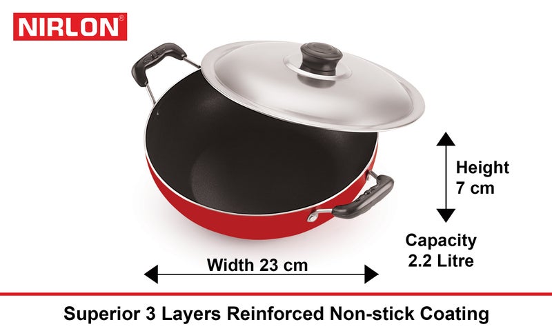 Nirlon Nirlon Non-Stick Coated Aluminium 6 Piece Kitchen Cooking Utencil Combo Set with Steel Lid  - Image 5