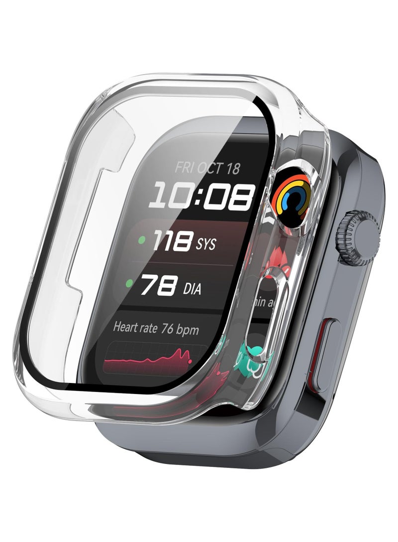 Case with Screen Protector for Huawei Watch D2 Ultra Slim Hard PC Full Coverage Proctective Case Lightweight Shockproof Anti-Scratch Bumper Cover with Tempered Glass (Transparent) - Image 1
