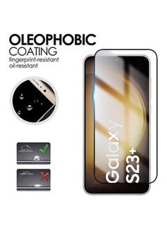 Generic One Minute Screen Protector for Samsung Galaxy S22 Plus/S23 Plus Tempered Glass Screen Protector Full Glue Edge to Edge 9H Hardness Anti Fingerprint Scratch Resistance Glass (Fingerprint work)  - Image 3