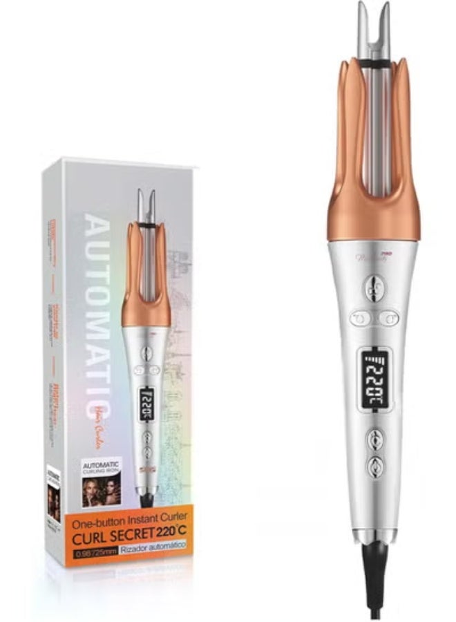 JAJEEK Automatic Hair Curler – Ceramic Aluminum Barrel, Fast Heating, Adjustable Temperature, 360° Rotating Cord, Professional Hair Styling Tool for Smooth, Long-Lasting Curls & Waves – Portable & Easy to Use - Image 1