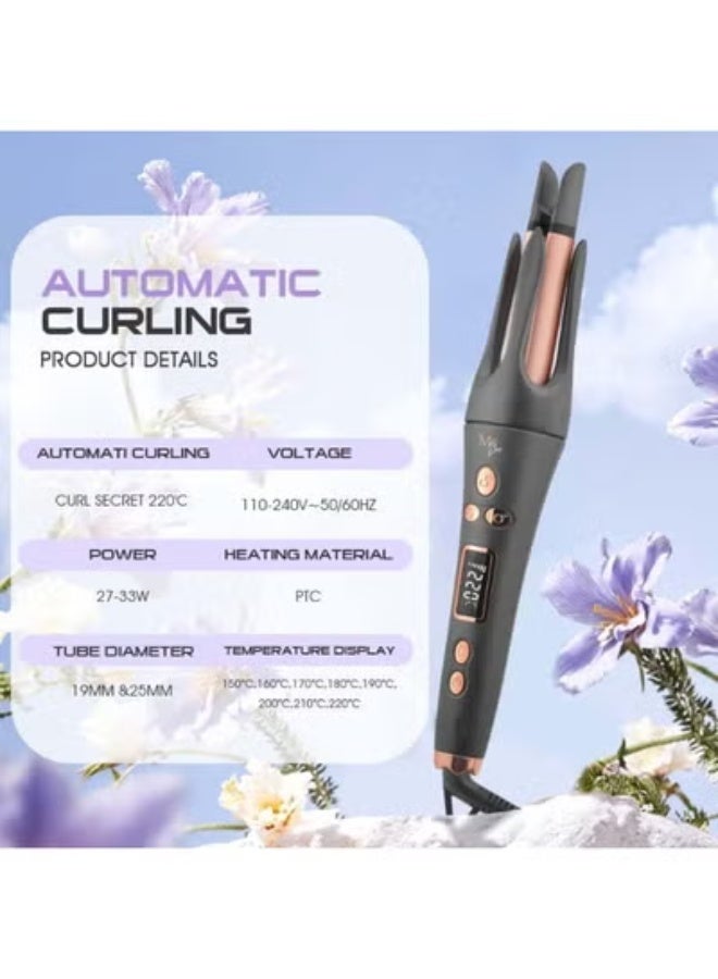 JAJEEK Automatic Hair Curler – Ceramic Aluminum Barrel, Fast Heating, Adjustable Temperature, 360° Rotating Cord, Professional Hair Styling Tool for Smooth, Long-Lasting Curls & Waves – Portable & Easy to Use - Image 2