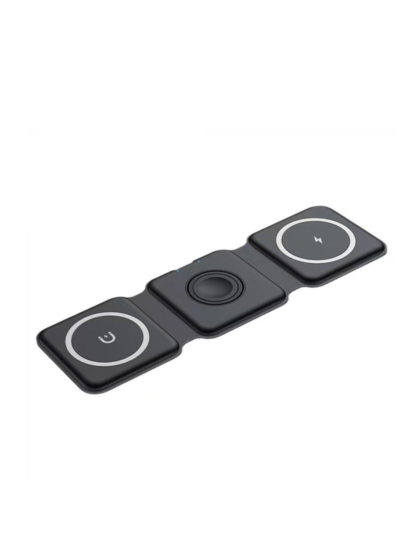 General A Three In One Magnetic Foldable Ultra Thin And Fast Wireless Charger Suitable For Apple IPhone, Apple Watch, And Earphones  - Image 1