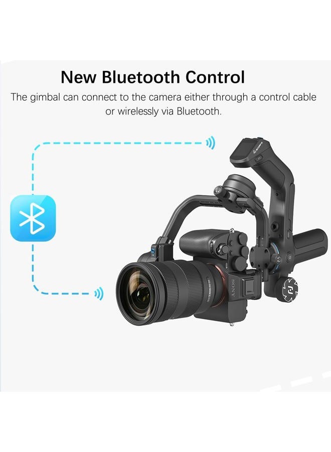 FeiyuTech SCORP-2 Kit Camera Stabilizer, Integrated AI Tracker, 3-Axis Gimbal for Mirrorless Sony/Canon/Nikon/Fujifilm and DSLR Cameras, Upgrade Joystick and Touch Screen, 5.51 lbs Load Capacity - Image 4