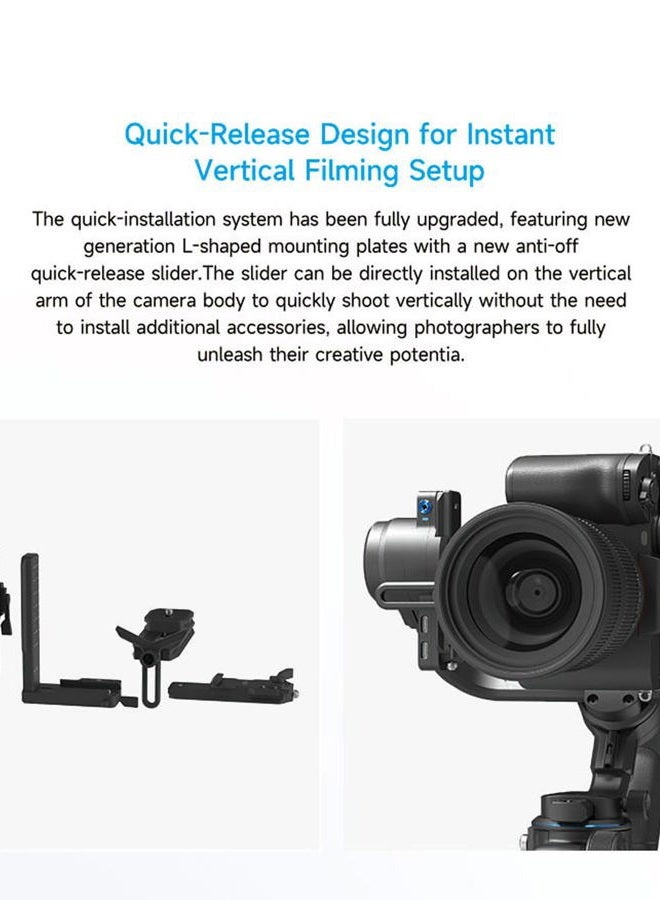 FeiyuTech SCORP-2 Kit Camera Stabilizer, Integrated AI Tracker, 3-Axis Gimbal for Mirrorless Sony/Canon/Nikon/Fujifilm and DSLR Cameras, Upgrade Joystick and Touch Screen, 5.51 lbs Load Capacity - Image 3