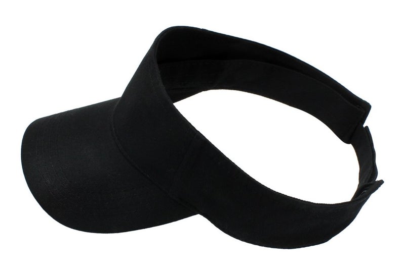 Top Level Sun Sports Visor Men Women - One Size Cap Hat, BLK - Image 2