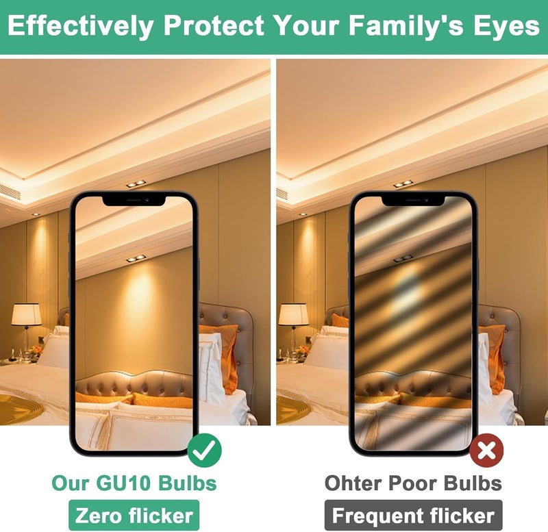 مجموعة لمبات هالوجين GU10 لمبة هالوجين GU10 120V50W ضوء شمعة ذائبة للعلاج بالروائح بقعة هالوجين GU10 6 قطع - Image 5