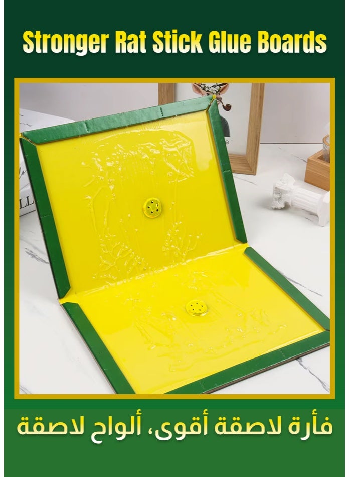 general Rat Glue Board – Strong Sticky Mouse & Rat Trap, Foldable Non-Poison Glue Pad with Peanut Butter Scent, Ready to Use Rodent Trap for Home, Kitchen & Warehouse - Image 2