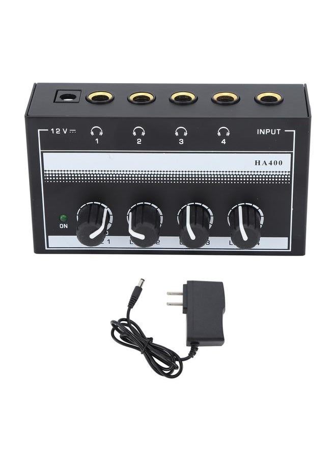 Thoraya 4 Channel Sound Mixer HA400A Ultra Low Noise Professional Monitor Earphone Sound Mixer for Bar Party  - Image 1
