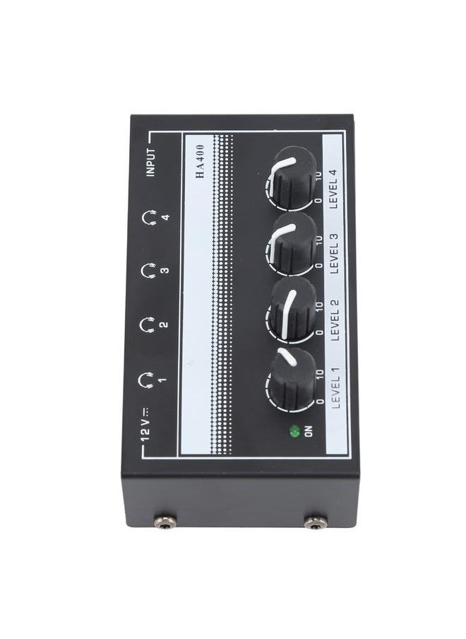 Thoraya 4 Channel Sound Mixer HA400A Ultra Low Noise Professional Monitor Earphone Sound Mixer for Bar Party  - Image 5