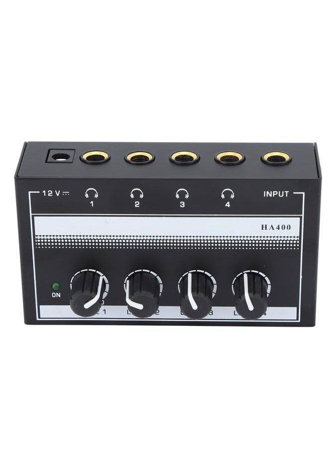Thoraya 4 Channel Sound Mixer HA400A Ultra Low Noise Professional Monitor Earphone Sound Mixer for Bar Party  - Image 4