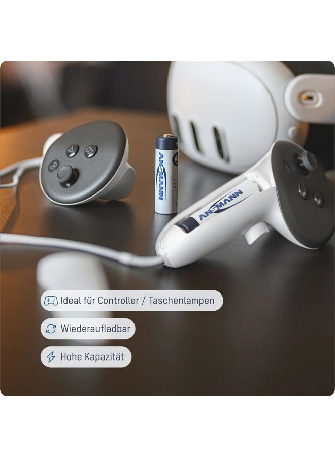 ANSMANN C Size Batteries [Pack of 4] Long Lasting Precharged Rechargeable C Type 4500 mAh NiMH MaxE Pro Battery For Flashlights, Operating Machines, Toys, LED Torch Lights - Image 2