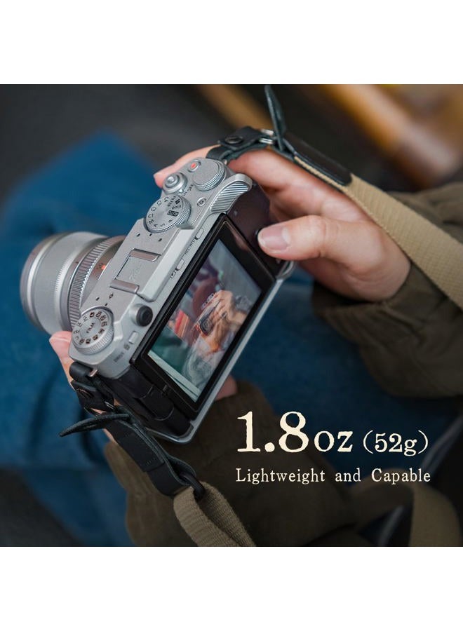 Tilta Vintage Camera Cage Compatible with Fujifilm X-M5 Base Kit | Thumb Grip | Strap Attachments | Mounting Points | Lightweight (Silver) - Image 2