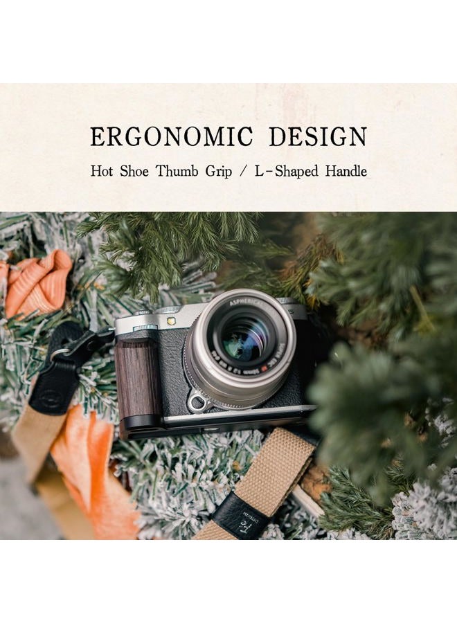 Tilta Vintage Camera Cage Compatible with Fujifilm X-M5 Base Kit | Thumb Grip | Strap Attachments | Mounting Points | Lightweight (Silver) - Image 3