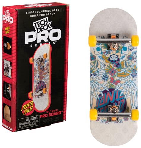 TECH DECK Santa Cruz Pro Series Finger Board with Storage Display Built for Pros Authentic Mini Skateboards Kids Toys for Ages 6 and up - Image 1