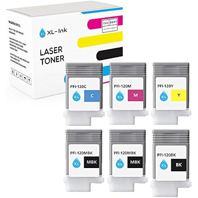 COMPATIBLE WITH CANON PFI-120 (2XMBK/BK/C/M/Y) PACK OF 6 - Image 1