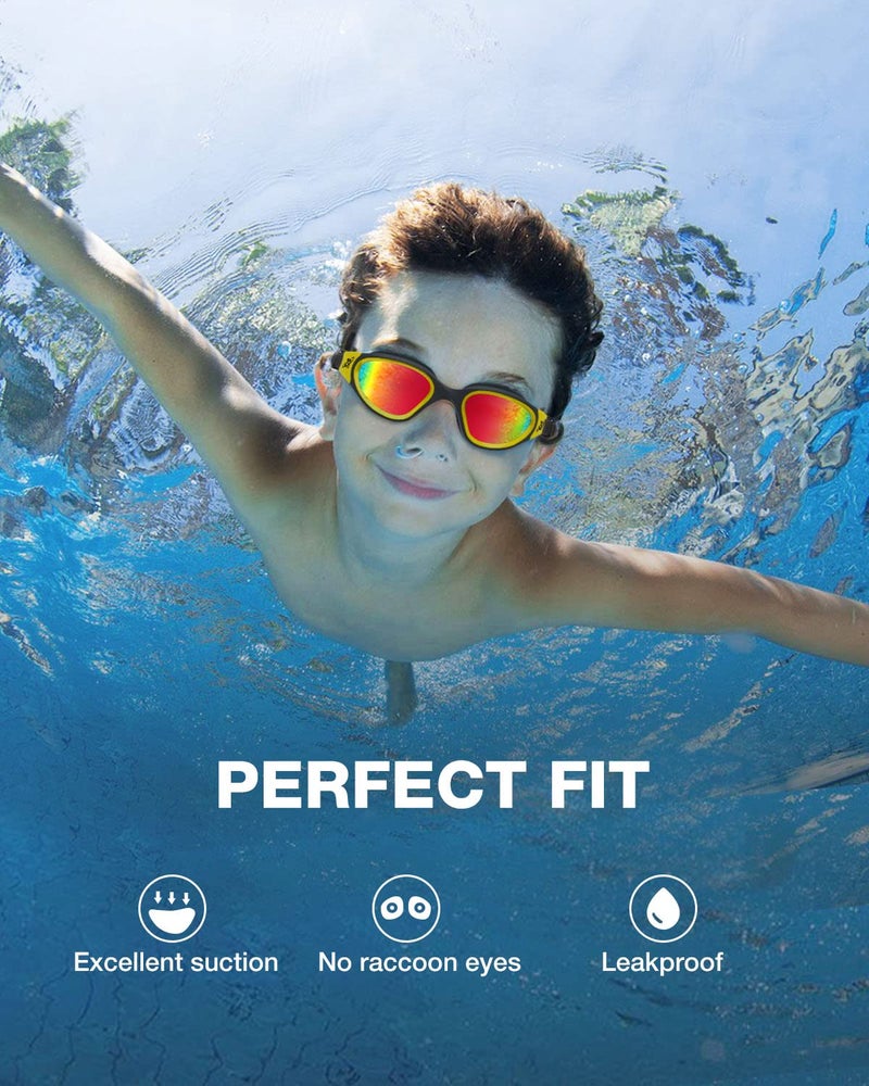 ZIONOR Kids Swim Goggles, G1 MINI UV Protection Anti-Fog Polarized Swimming Goggles for Age 6-14 - Image 4