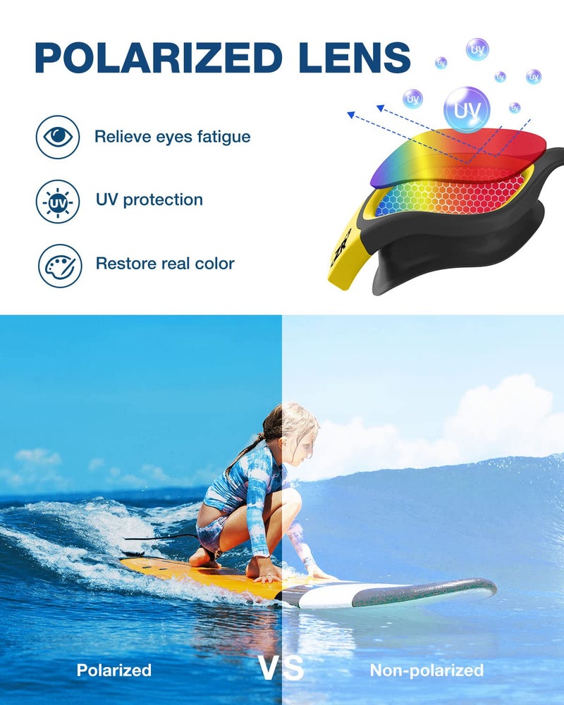 ZIONOR Kids Swim Goggles, G1 MINI UV Protection Anti-Fog Polarized Swimming Goggles for Age 6-14 - Image 2