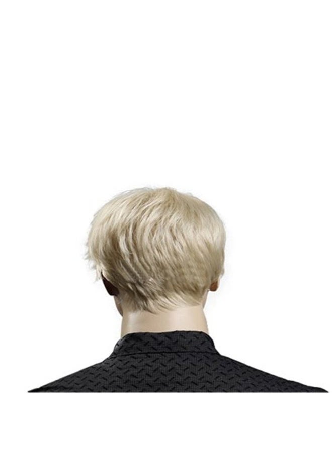 Kalyss 8" Short Straight Men's Blonde Color Wig Heat Resistant Synthetic Hair Wig (blonde)  - Image 4