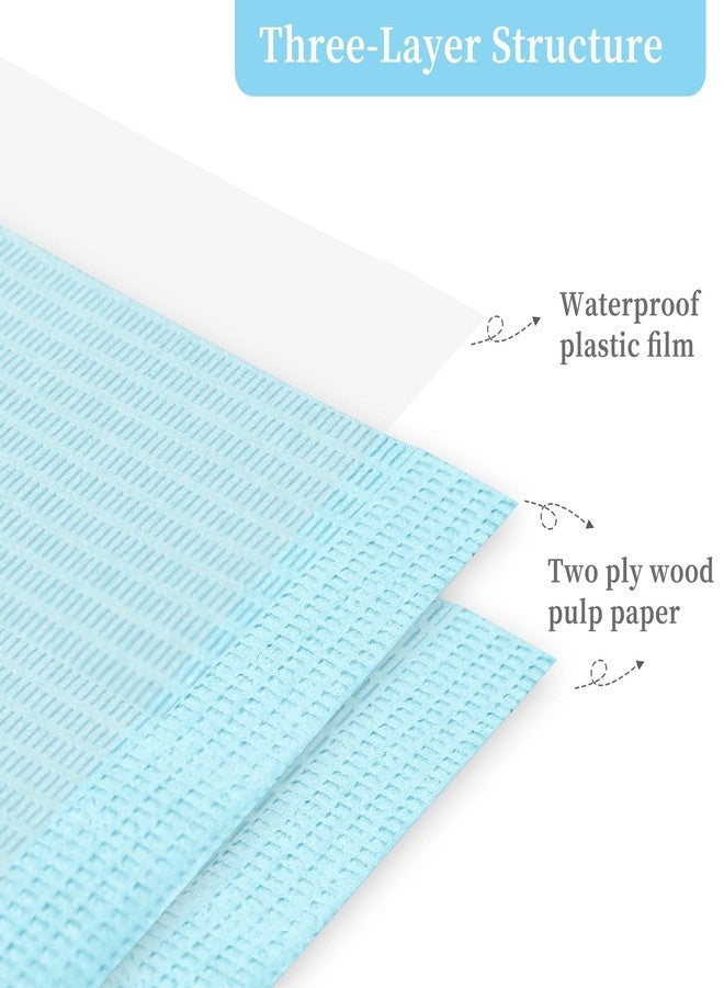 BOMOQING 125Pcs Disposable Nail Paper Towels for Acrylic, 3 Ply Foldable Nail Table Mat, Waterproof Nail Art Practice Sheet Clean Pads Napkins, Nail Supplies for Manicure Salon or Home Use (Blue) - Image 5