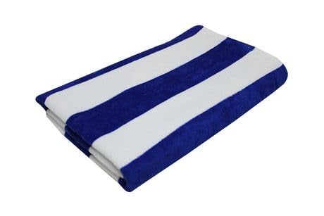 AMZ Large Beach Pool Towel 30x60 Oversized Cabana Stripe Hotel QualityLuxuriously Soft Absorbent Plush Towel - Image 1