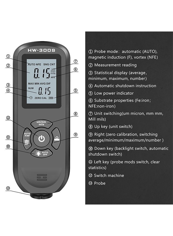 Digital Car Paint Thickness Gauge High Quality - Image 2