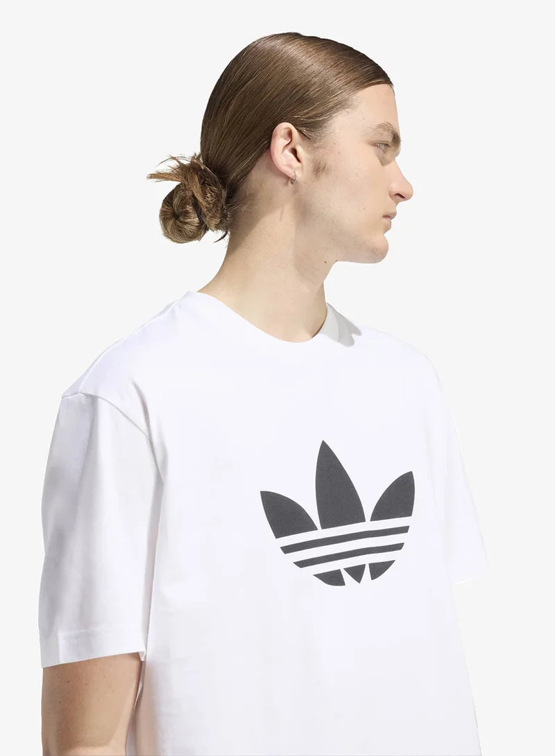 Adidas Originals WHITE/BLACK Adicolor Trefoil T-Shirt  | Best Price UAE