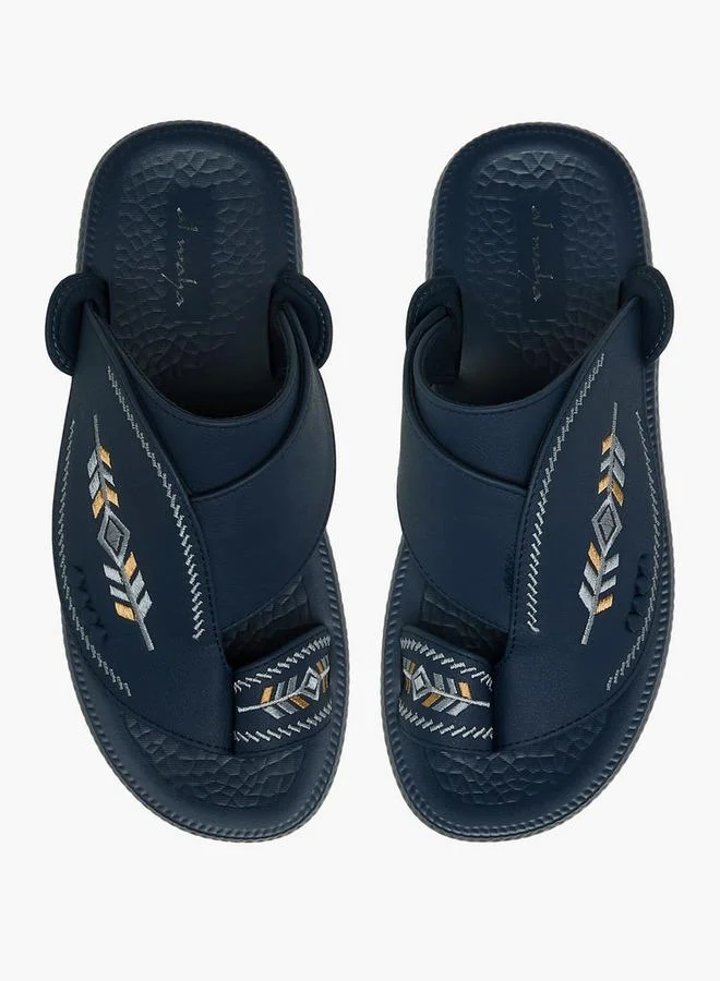 Al Waha Men Toe Loop Detail Arabic Sandals