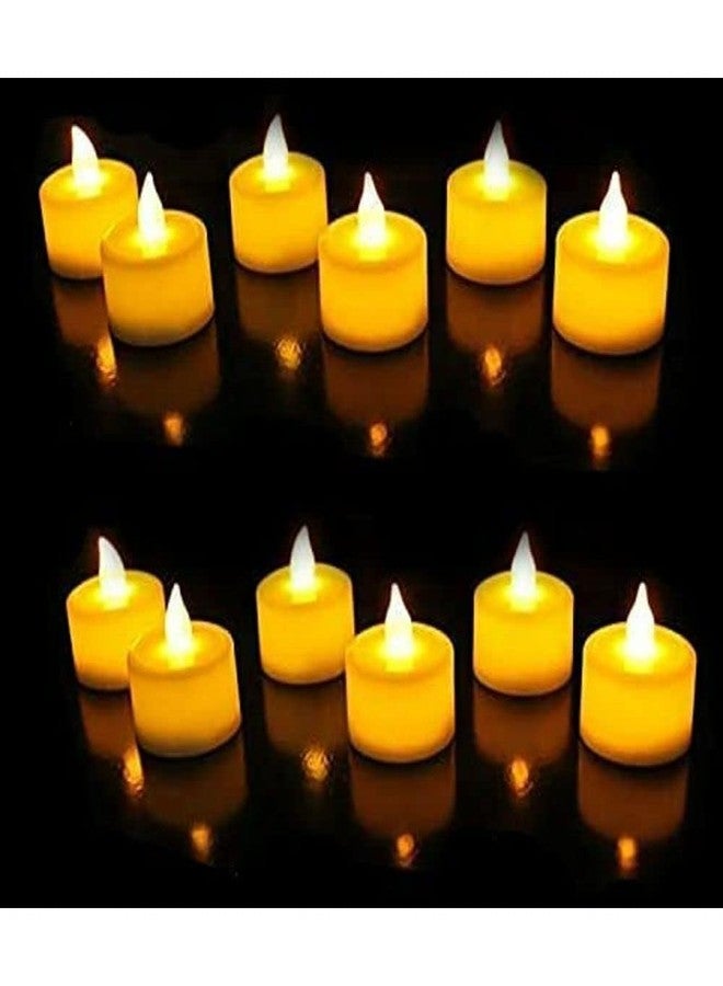 POSTEN Flameless & Smokeless Decorative Acrylic Tea Light LED Candles for Gifting, Home Decor, Diwali, Deepavali, Festival, Anniversary, Birthday, Rangoli (6 PCS) - Image 2