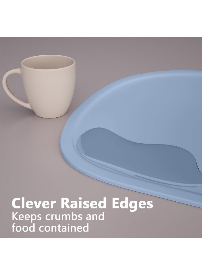 Cuddle Campus Silicone Placemat with Raised Edges for Kids, Toddlers, Babies, Non-Slip Dining Table Mat, Baby Eating Mat, Food Mat - Image 4