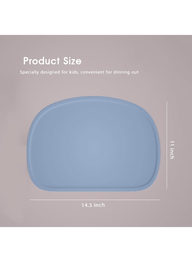 Cuddle Campus Silicone Placemat with Raised Edges for Kids, Toddlers, Babies, Non-Slip Dining Table Mat, Baby Eating Mat, Food Mat - Image 2