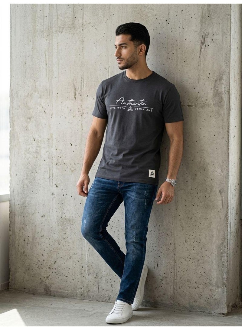 Hikes Premium Men’s Graphic Crew Neck T-Shirt – Pure Cotton for Everyday Comfort & Style - Image 2