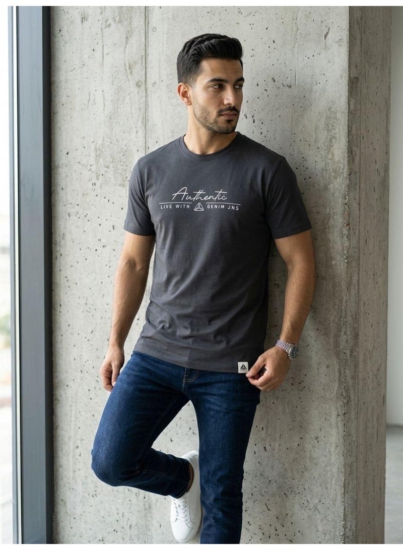 Hikes Premium Men’s Graphic Crew Neck T-Shirt – Pure Cotton for Everyday Comfort & Style - Image 3
