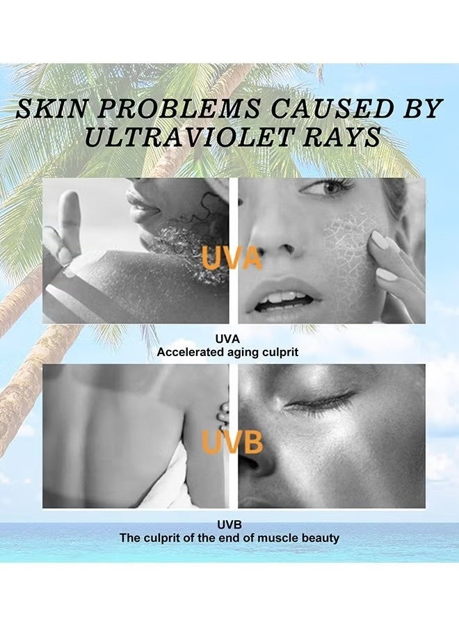 EELHOE Hyaluronic Acid Watery Sun Gel 50ML, Contain Chemical Sub Blocks SPF50+ PA++++ To Protect Skin From UV Rays, Can Blend Into The Skin Perfectly Under Makeup As Well - Image 4