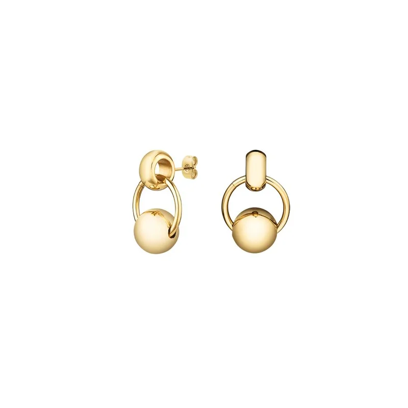 روزفيلد Rosefield Chunky Roll Hoops Pair (Gold + Silver)