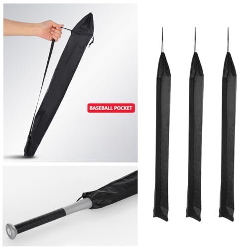 SquEqu 3 Pack Bat Quiver Baseball Bat Sleeve Bat Protector Sleeve 28'' Lightweight Bat Protective Cover Carrying Bag for Baseball Training Bat Softball Bat Aluminum Alloy/Wood Baseball Bats - Image 2