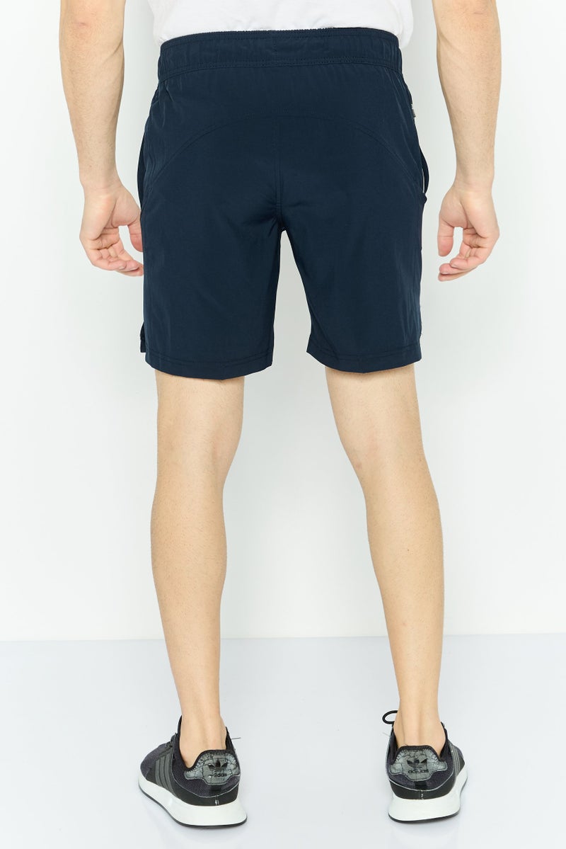 Legend Men Sportswear Fit Drawstring Training 7 Inseam Shorts, Dark Navy  - Image 4