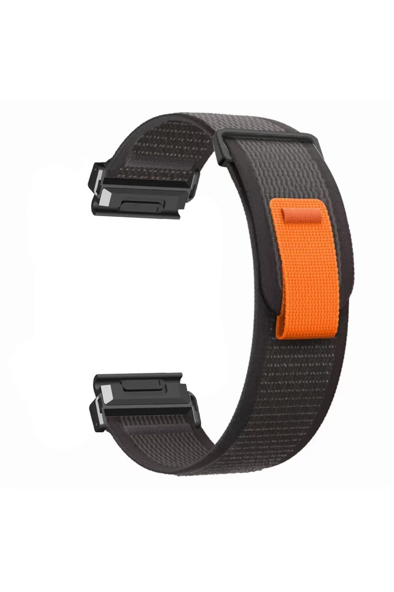 QuickFit 26mm Black QuickFit 22mm 26mm Nylon Sport Strap For Garmin Fenix 8/Epix Pro Gen2 51mm 47mm/
