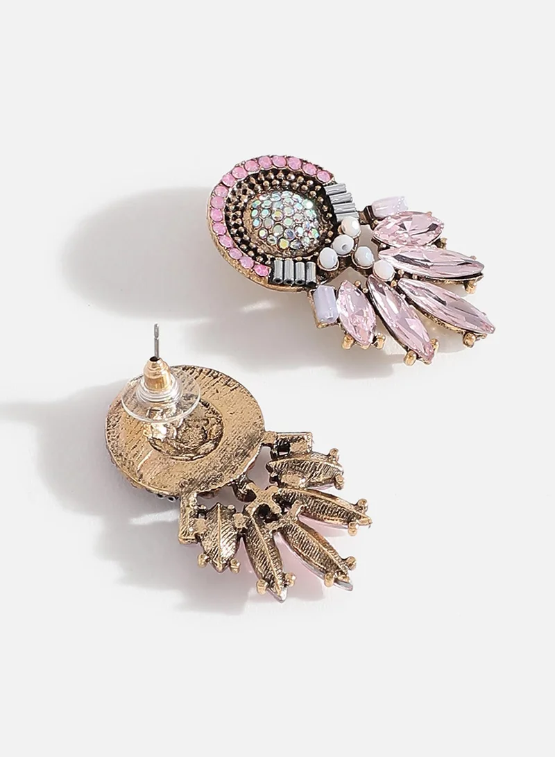 سوهي متعدد الألوان انخفاض الأقراط الحجر اليدوية