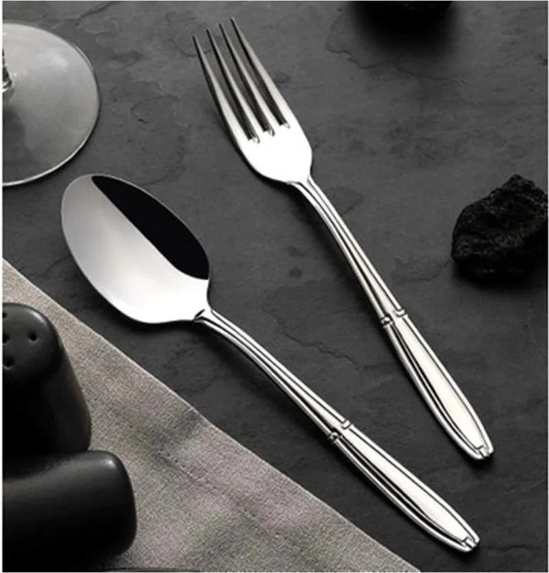 Nehir Buket Spoon Fork Set - 30 Pcs. Spoon Forkware Set for 6 Persons