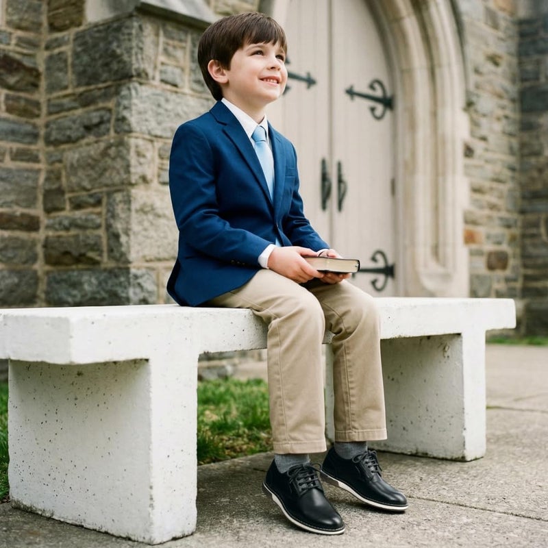 Bruno Marc Boy's Casual Dress Oxford Comfort Uniform Formal Sneaker Shoes,Size 6 Big Kid,Black,SBOX2352K - Image 3