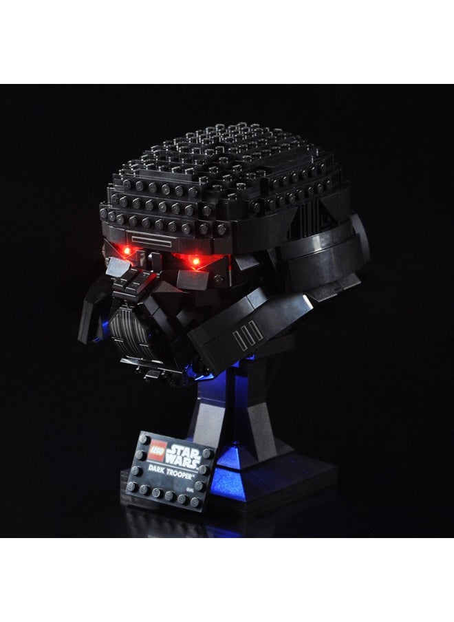 BRIXSPARK Light for  75343 Star Wars Dark Trooper Helmet Building Blocks Model - NOT Included The Model Set  - Image 3