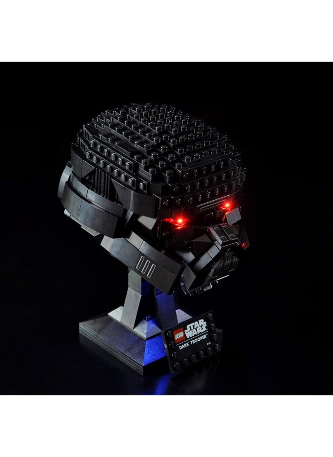 BRIXSPARK Light for  75343 Star Wars Dark Trooper Helmet Building Blocks Model - NOT Included The Model Set  - Image 2